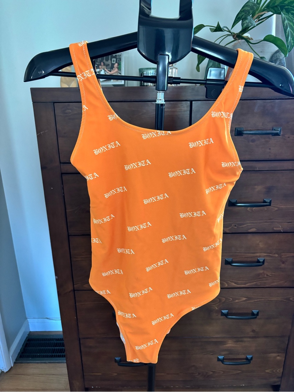Orange Bonita Scoop-Neck One-Piece Swimsuit